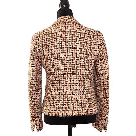 ALAIN MANOUKIAN Vintage Pink and Brown Wool Blazer, Size 8 - Picture 3 of 16